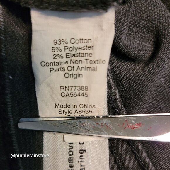 Madewell Jeans 26 Skinny 9" High Rise Black Sea Wash A8535 Tummy Control Stretch - Picture 6 of 12